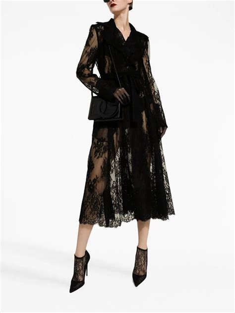 dolce gabbana tacchi pizzo|Cappotto in punto pizzo in Black da Donna .